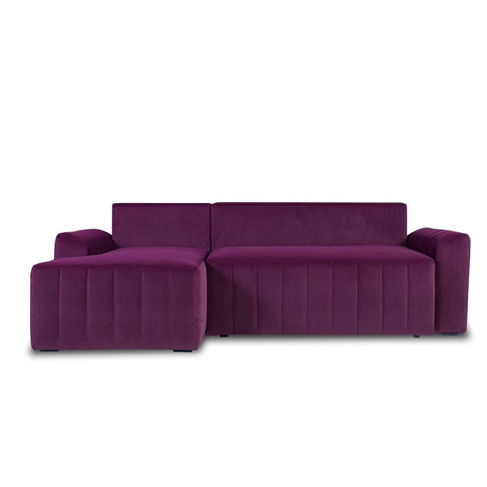 Coltar Extensibil Stanga Mark Latime 240 cm, Catifea Visinie, Mobila Living, Lada Depozitare, Rezistent La Apa