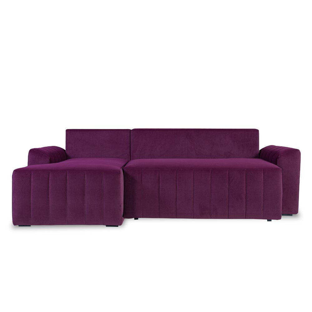 Coltar Extensibil Stanga Mark Latime 240 cm, Catifea Visinie, Mobila Living, Lada Depozitare, Rezistent La Apa
