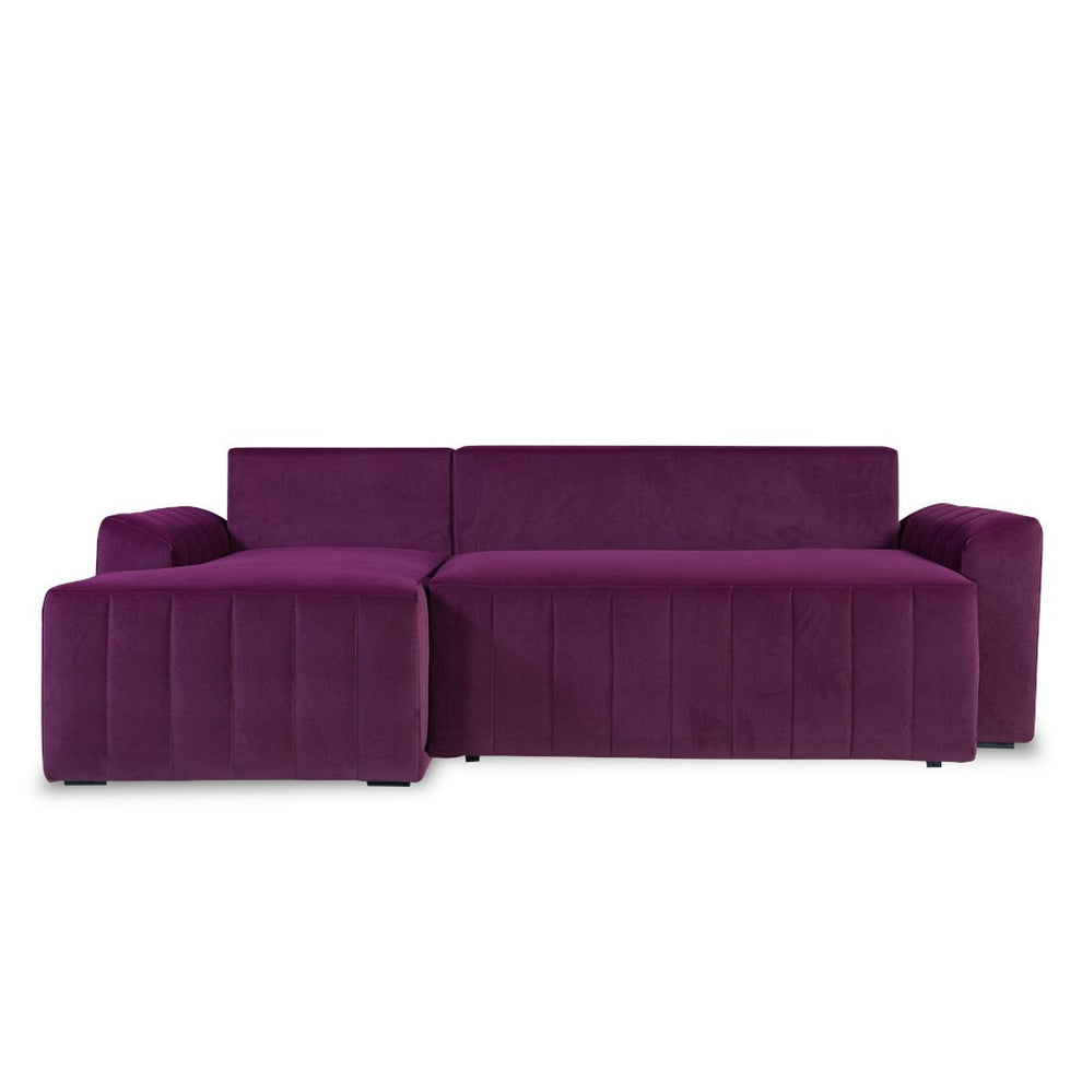 Coltar Extensibil Stanga Mark Latime 240 cm, Catifea Visinie, Mobila Living, Lada Depozitare, Rezistent La Apa