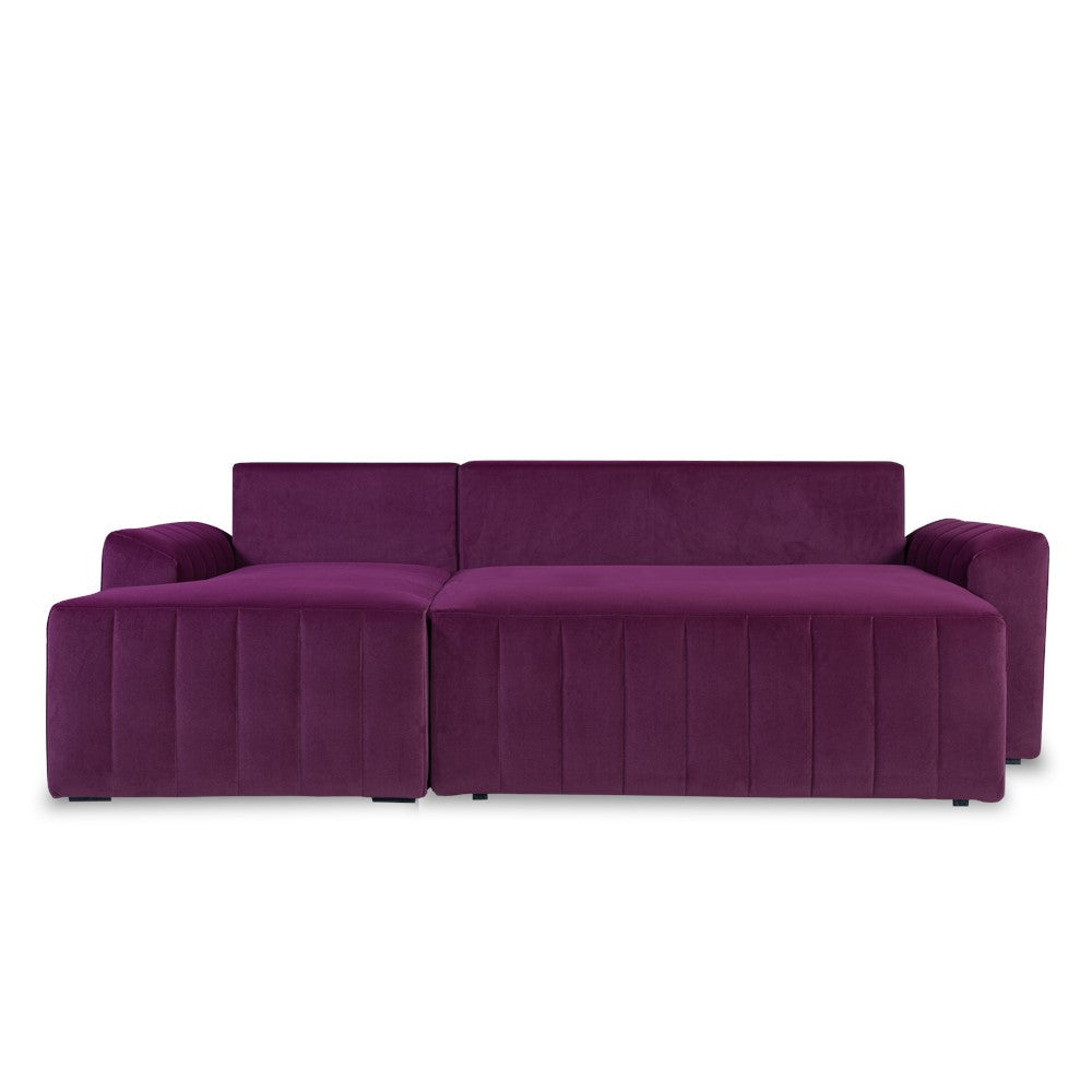 Coltar Extensibil Stanga Mark Latime 240 cm, Catifea Visinie, Mobila Living, Lada Depozitare, Rezistent La Apa