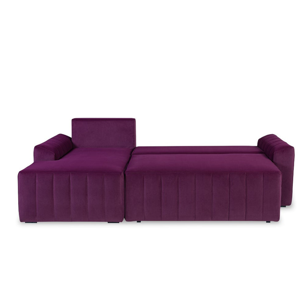 Coltar Extensibil Stanga Mark Latime 240 cm, Catifea Visinie, Mobila Living, Lada Depozitare, Rezistent La Apa