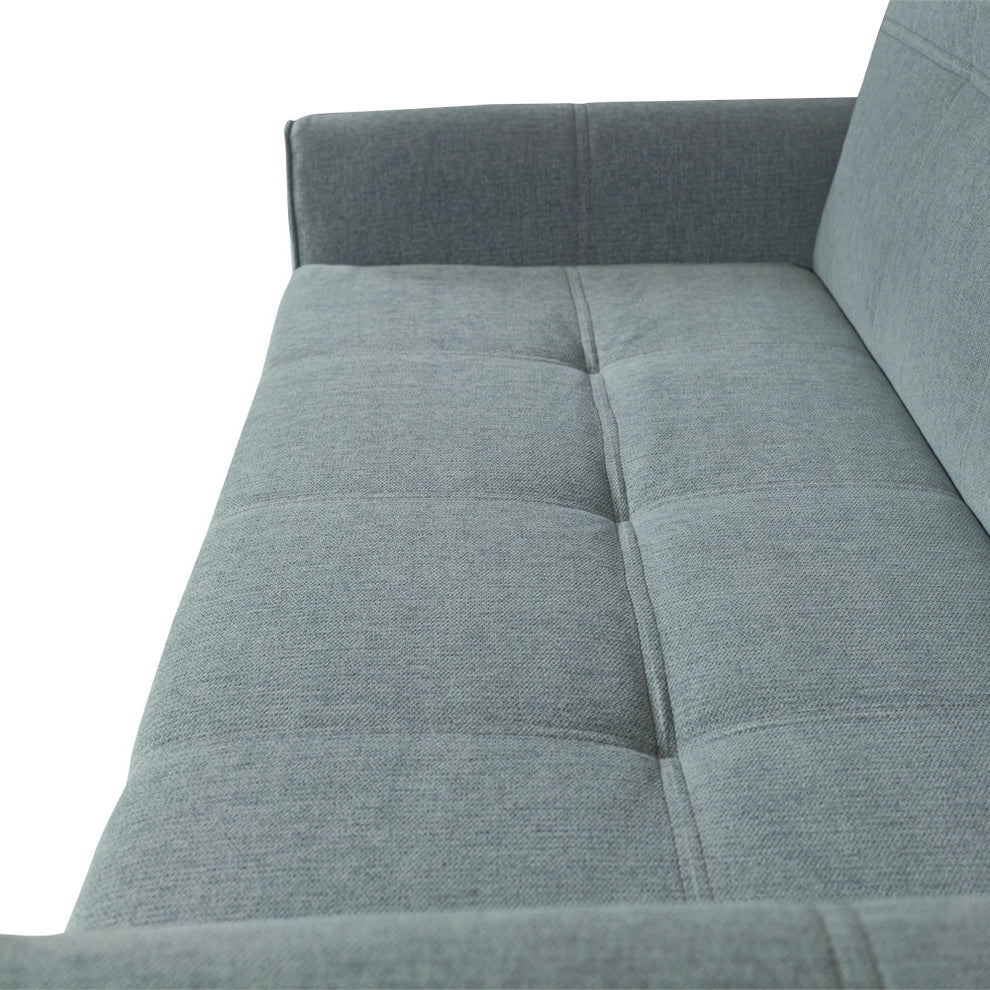 Canapea Extensibila Ascona, 2 Locuri, Lada Depozitare, Albastru, 175 Cm