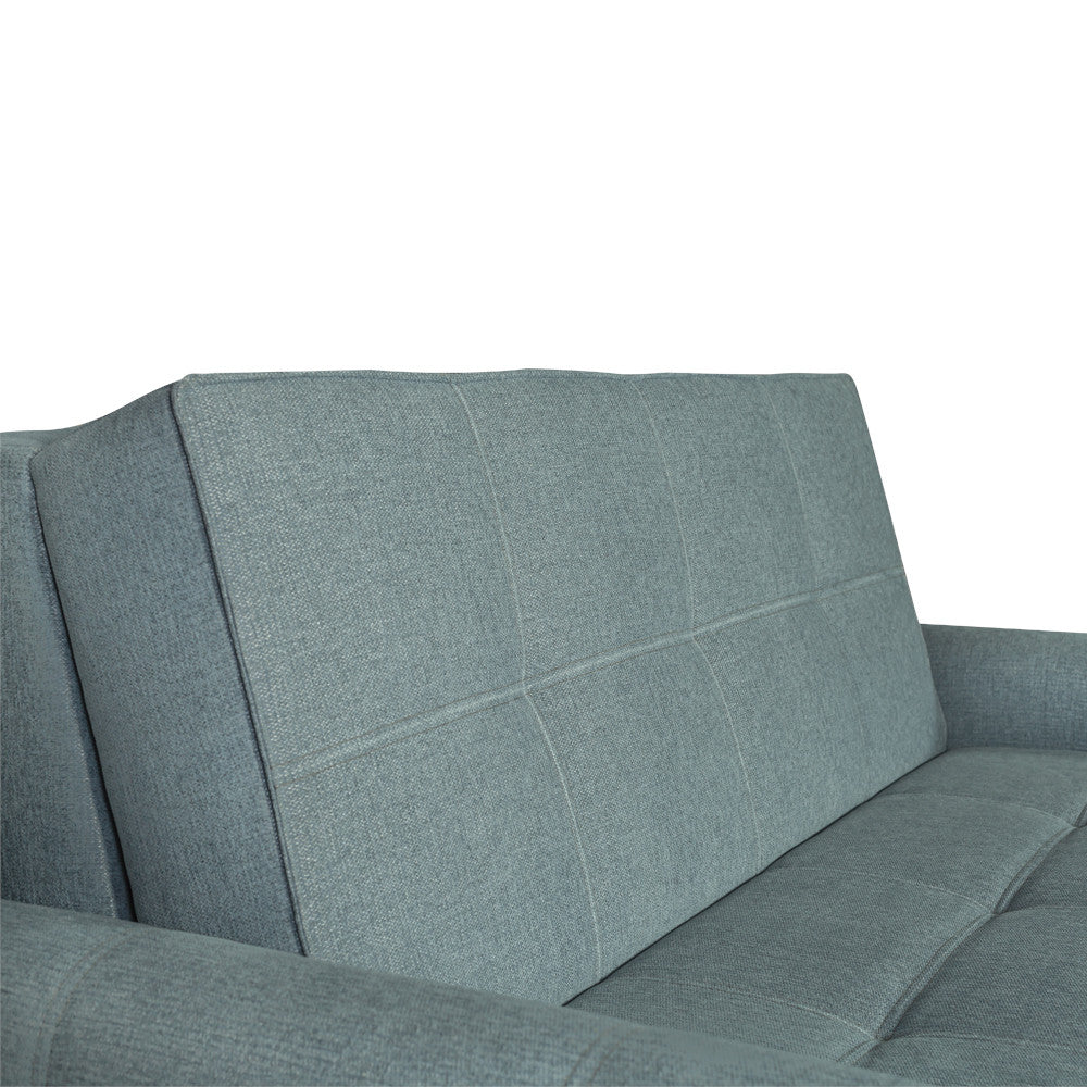 Canapea Extensibila Ascona, 2 Locuri, Lada Depozitare, Albastru, 175 Cm