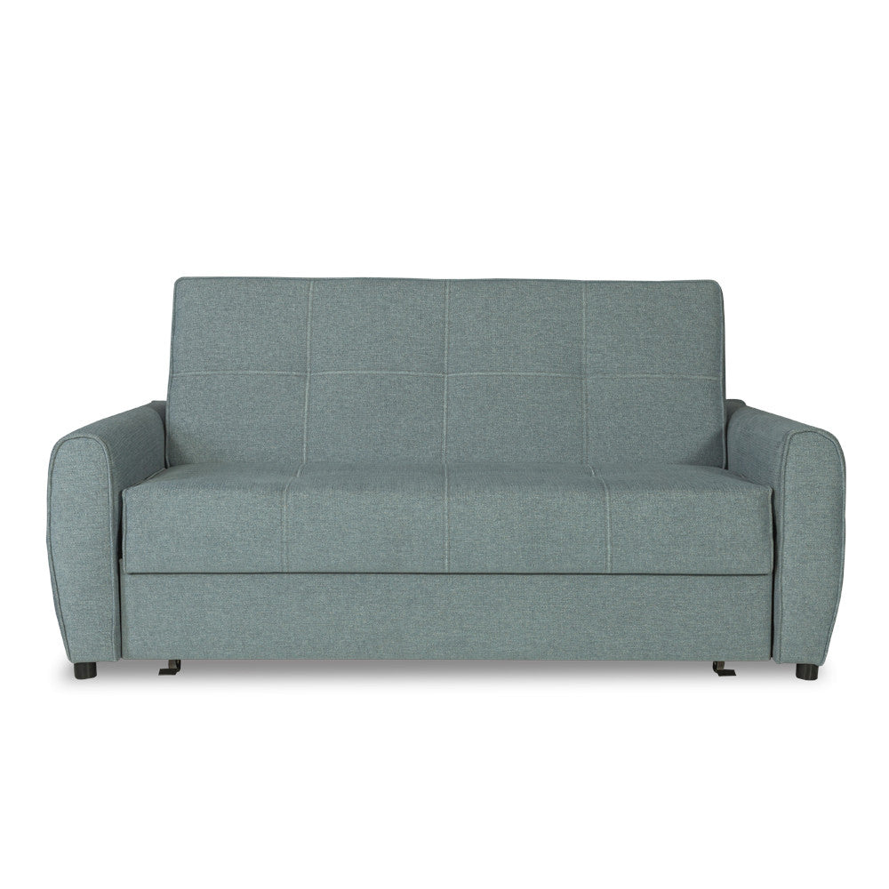 Canapea Extensibila Ascona, 2 Locuri, Lada Depozitare, Albastru, 175 Cm