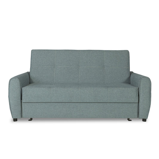 Canapea Extensibila Ascona, 2 Locuri, Lada Depozitare, Albastru, 175 Cm