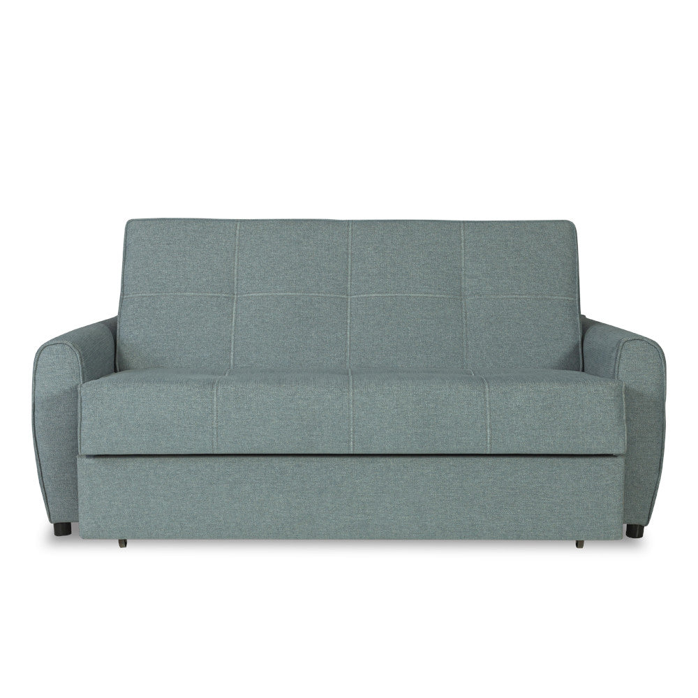 Canapea Extensibila Ascona, 2 Locuri, Lada Depozitare, Albastru, 175 Cm