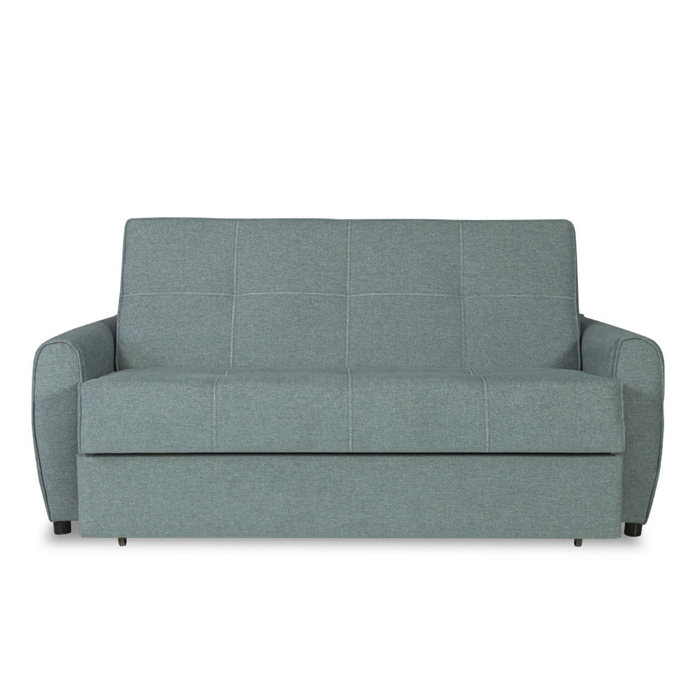 Canapea Extensibila Ascona, 2 Locuri, Lada Depozitare, Albastru, 175 Cm