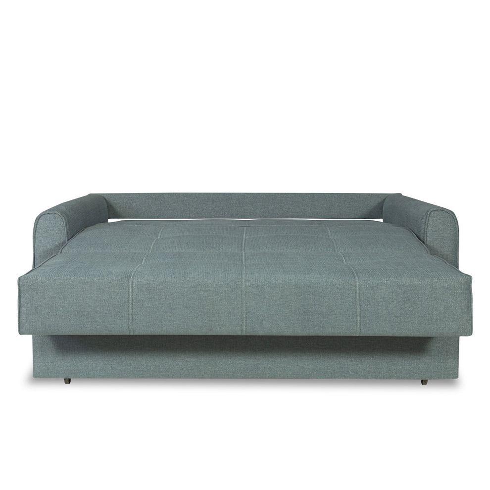 Canapea Extensibila Ascona, 2 Locuri, Lada Depozitare, Albastru, 175 Cm