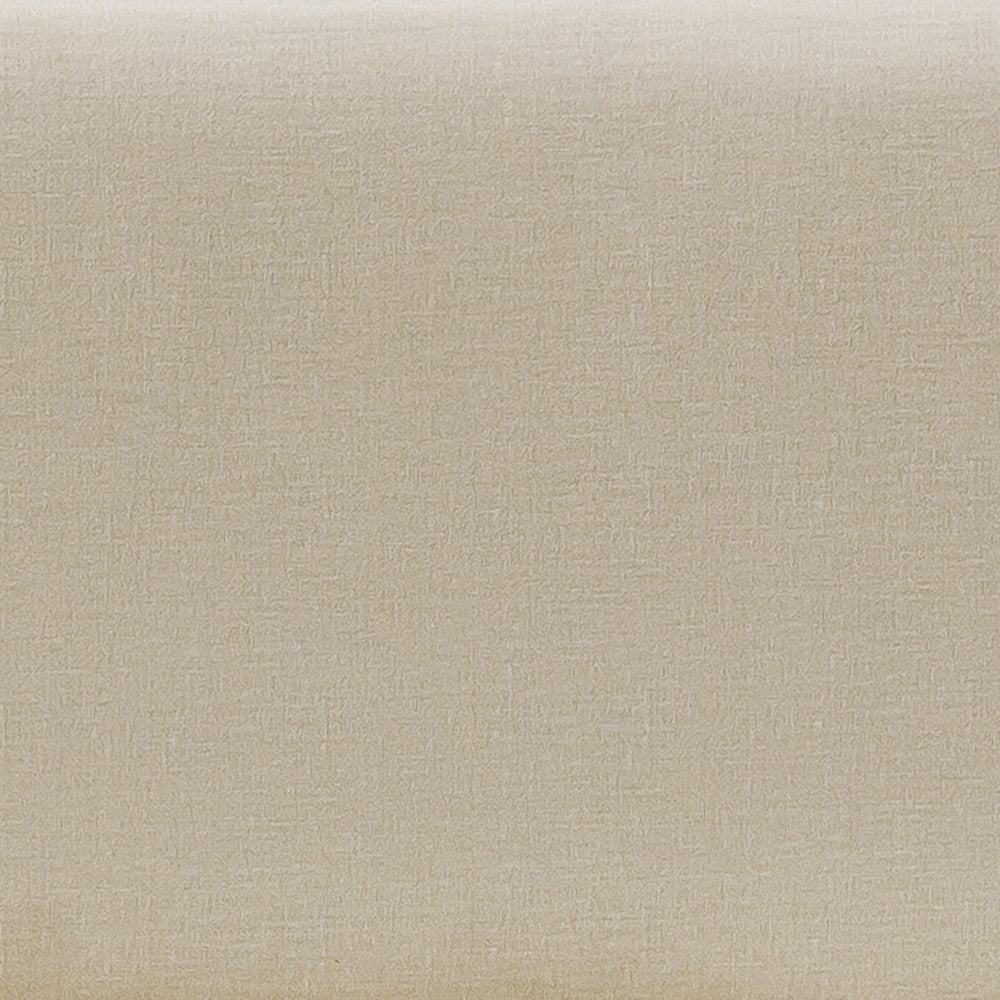 Pat Tapitat Ravel, Crem, Dimensiune Saltea 140 x 200 Cm, Cu Somiera Rabatabila