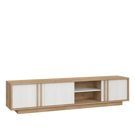 Comoda TV Santo Stejar Riviera Cu Stejar Alb, 222 Cm