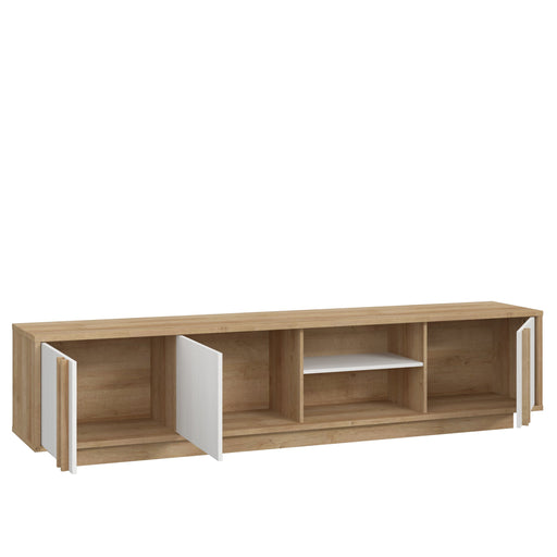 Comoda TV Santo Stejar Riviera Cu Stejar Alb, 222 Cm