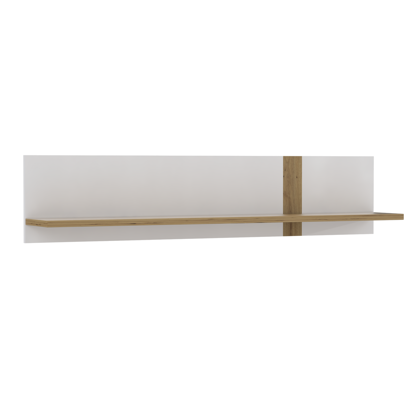 Polita Tuluza, Alb Super Lucios Si Stejar Artisan, 140 Cm