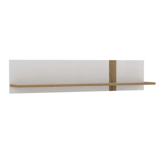 Polita Tuluza, Alb Super Lucios Si Stejar Artisan, 140 Cm