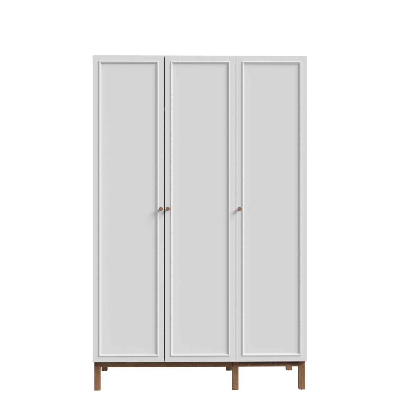 Dulap 3 Usi Pickadilly, Gri Deschis Si Stejar Pamantiu, 134.6 Cm