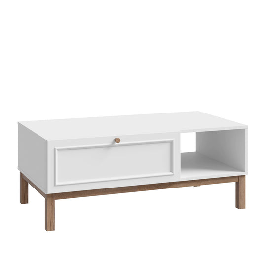 Masa cafea Pickadilly, Gri Deschis Si Stejar Pamantiu, 110 x 43.8 x 60 Cm