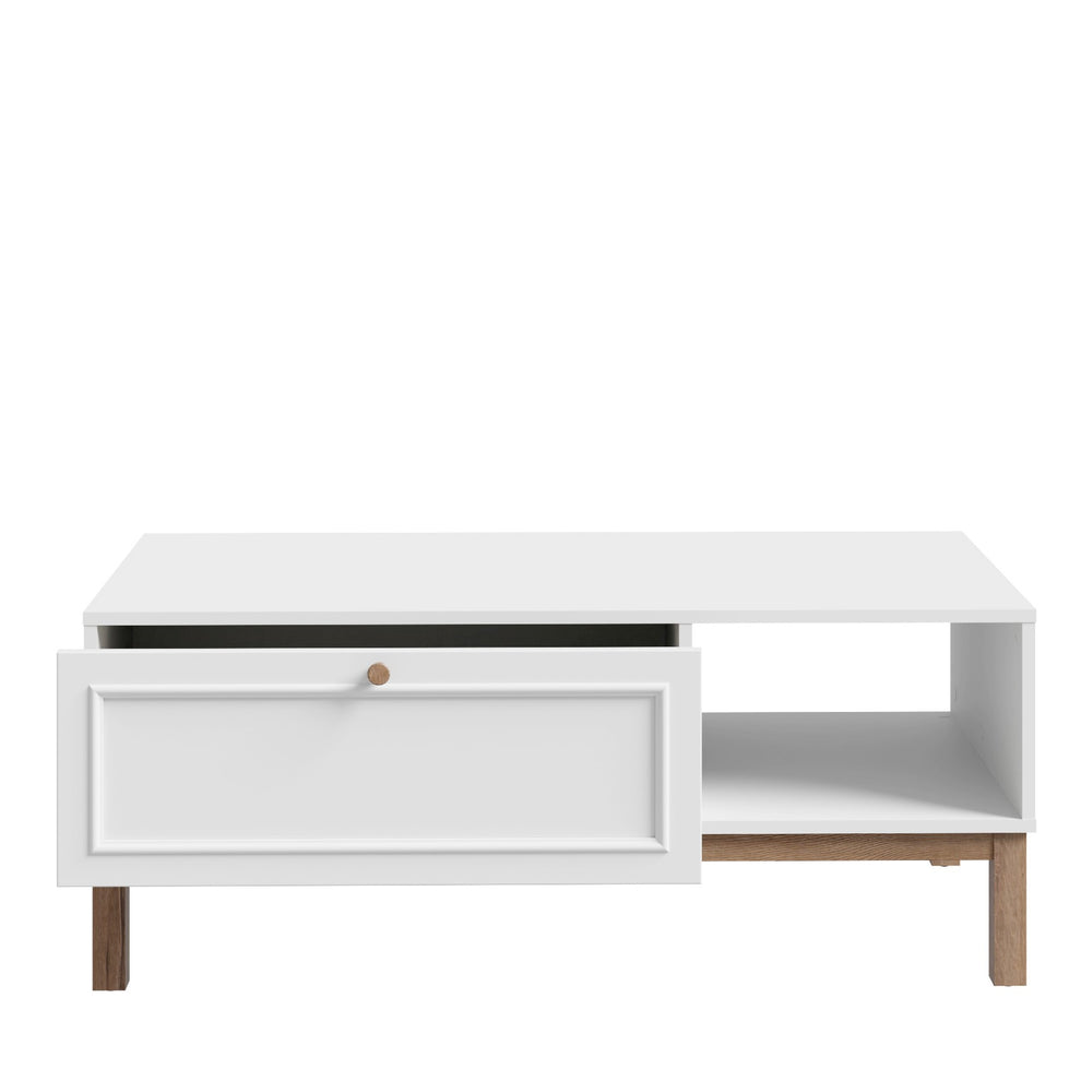 Masa cafea Pickadilly, Gri Deschis Si Stejar Pamantiu, 110 x 43.8 x 60 Cm