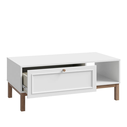Masa cafea Pickadilly, Gri Deschis Si Stejar Pamantiu, 110 x 43.8 x 60 Cm