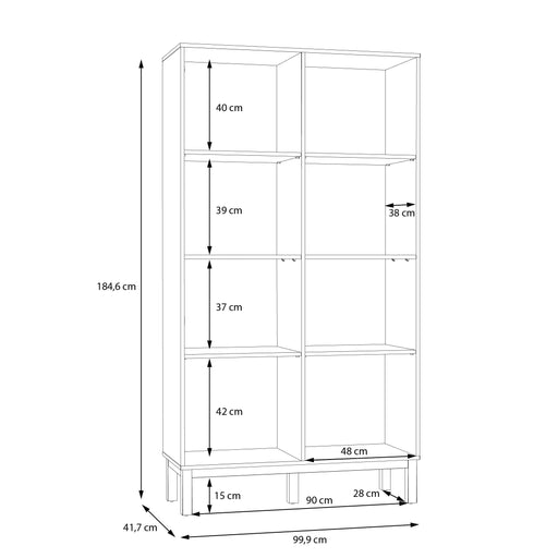 Vitrina 2 Usi Pickadilly, Gri Deschis Si Stejar Pamantiu, 99.9 Cm