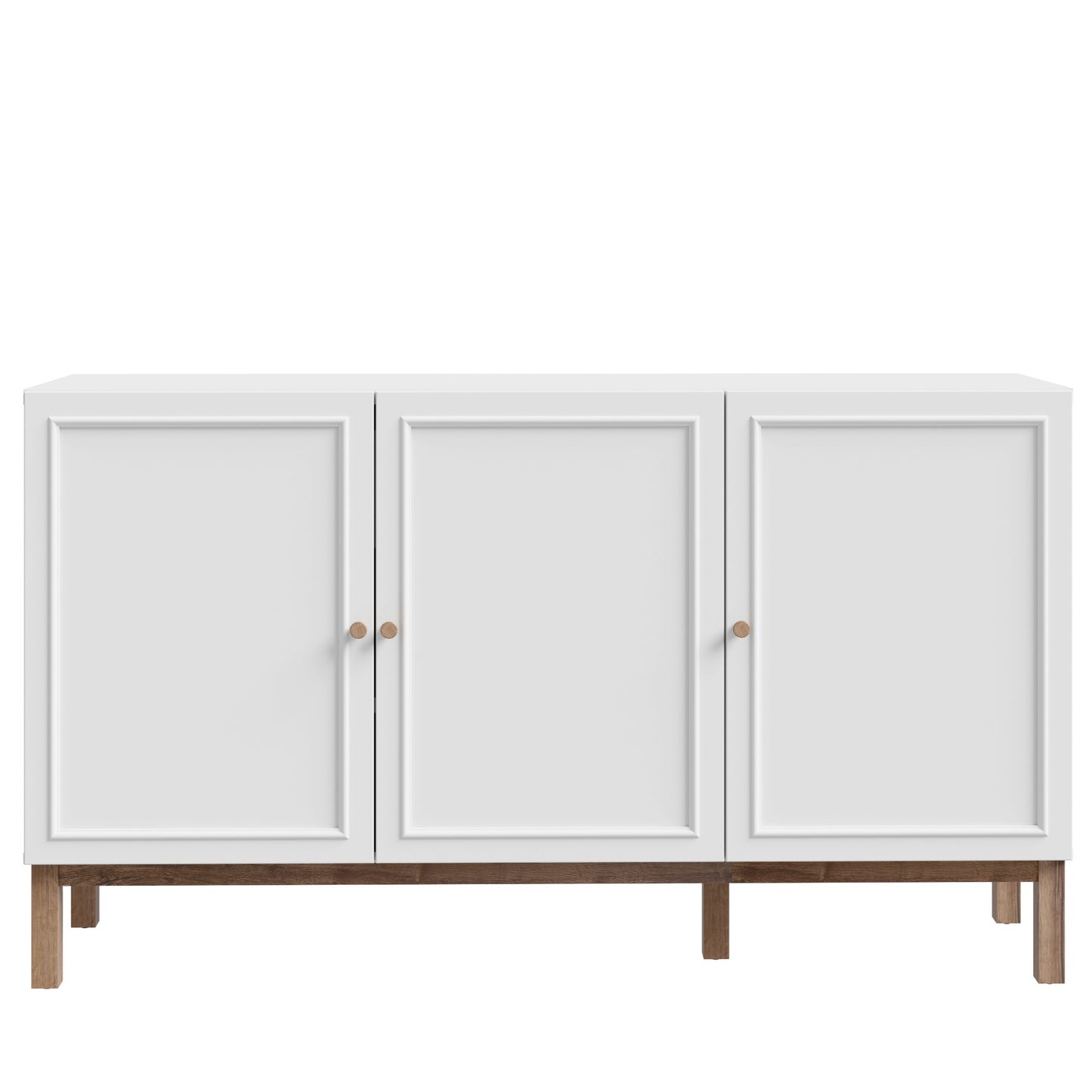 Comoda 3 Usi Si 1 Sertar Pickadilly, Gri Deschis Si Stejar Pamantiu, 149.6 Cm