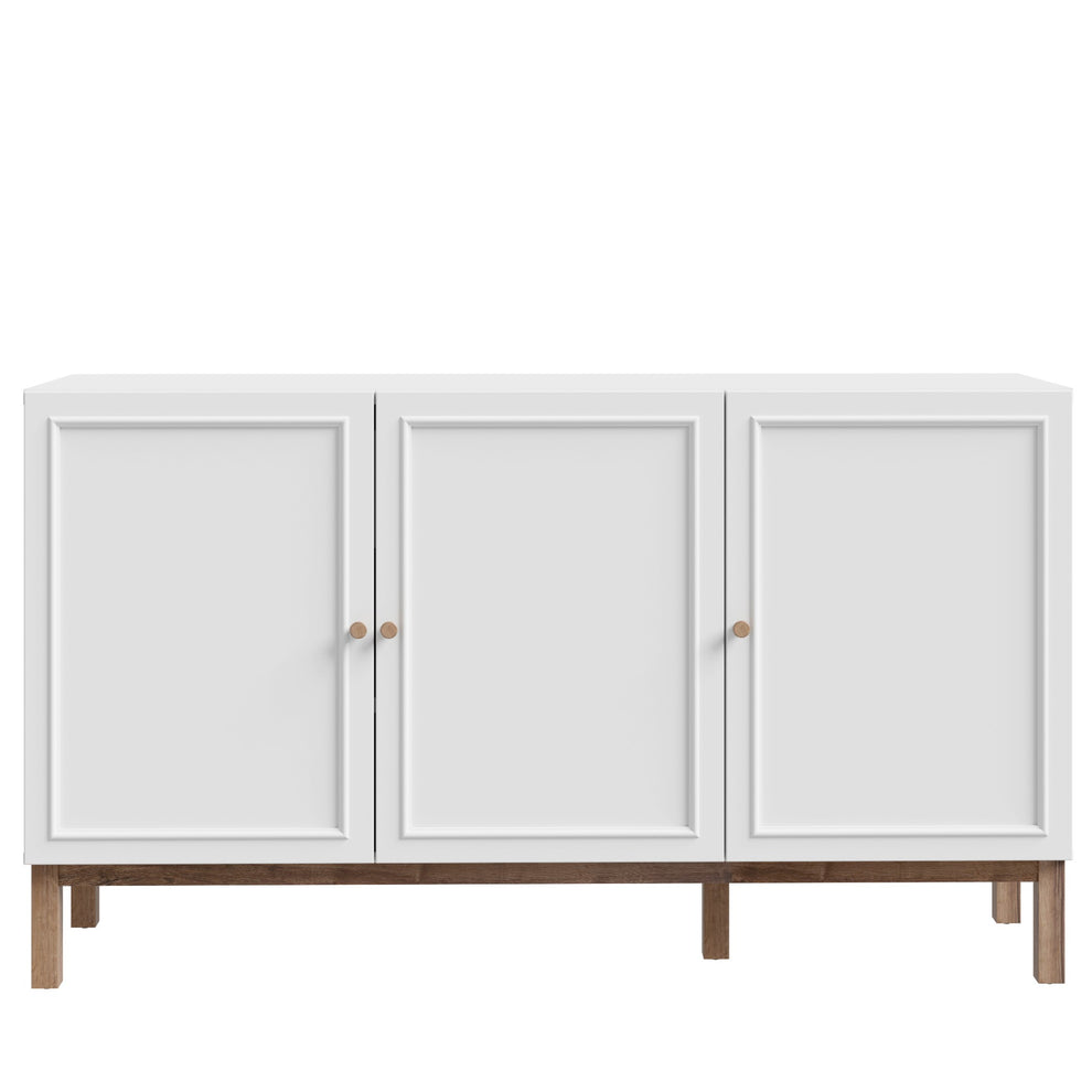 Comoda 3 Usi Si 1 Sertar Pickadilly, Gri Deschis Si Stejar Pamantiu, 149.6 Cm