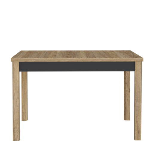 Masa extensibila Jeremix, Stejar Mauvella Si Negru Mat, 120.4/160.4 x 80 x 76.6 Cm