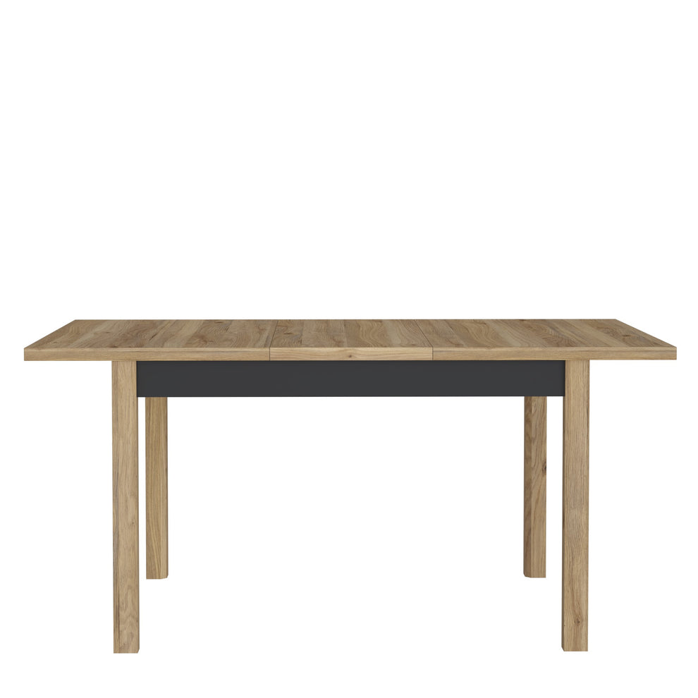 Masa extensibila Jeremix, Stejar Mauvella Si Negru Mat, 120.4/160.4 x 80 x 76.6 Cm