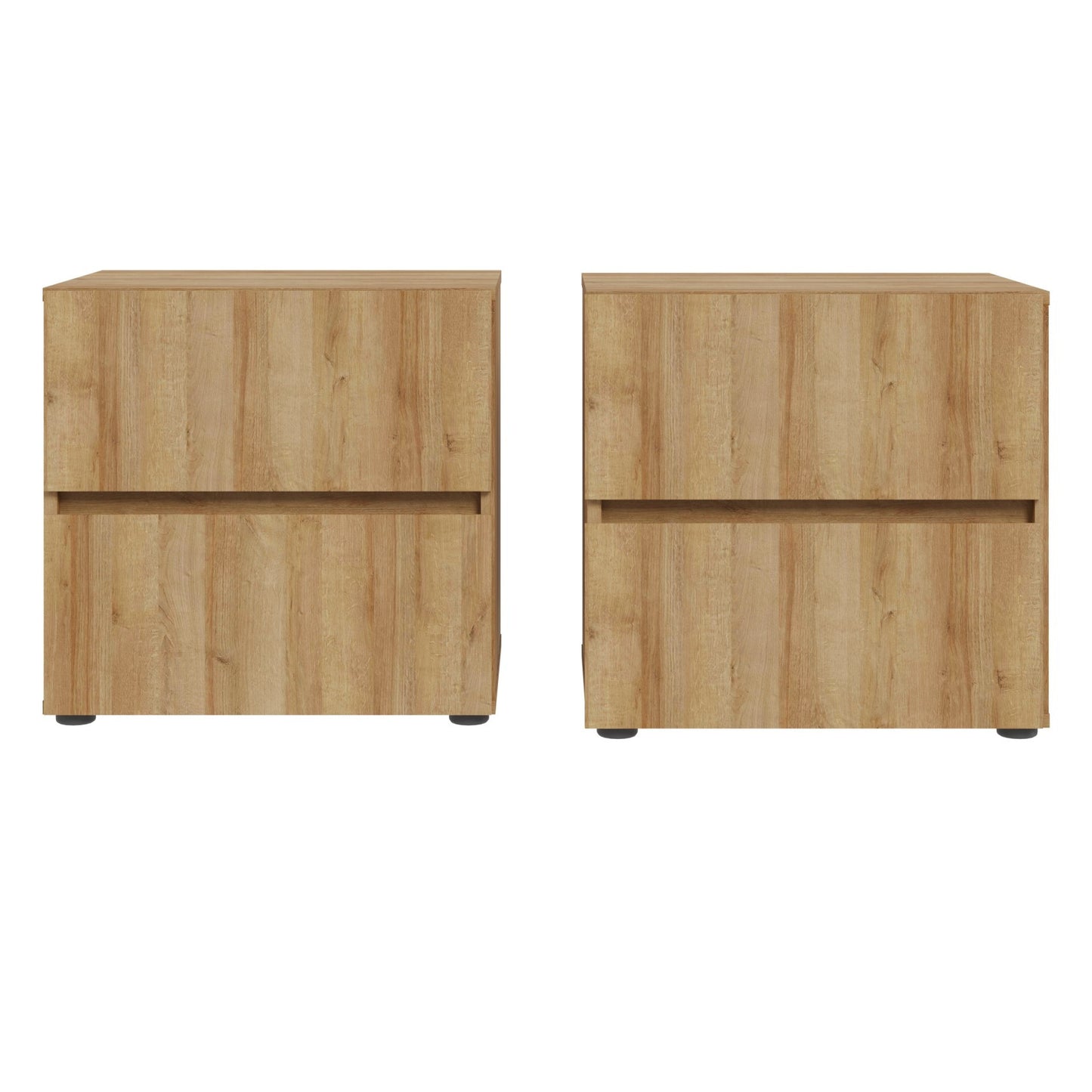 Set 2 noptiere Cu Sertare Longbeach, Stejar Riviera, 50.2 Cm