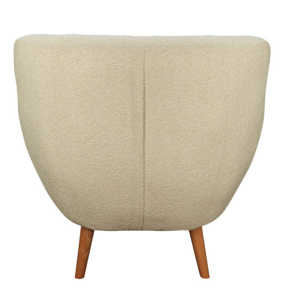 Fotoliu Jazz Now Or Never Boucle Ivory, 80 x 83 x 80 Cm