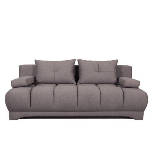Canapea Extensibila Dali, 3 Locuri, Lada Depozitare, Gri, 210 Cm