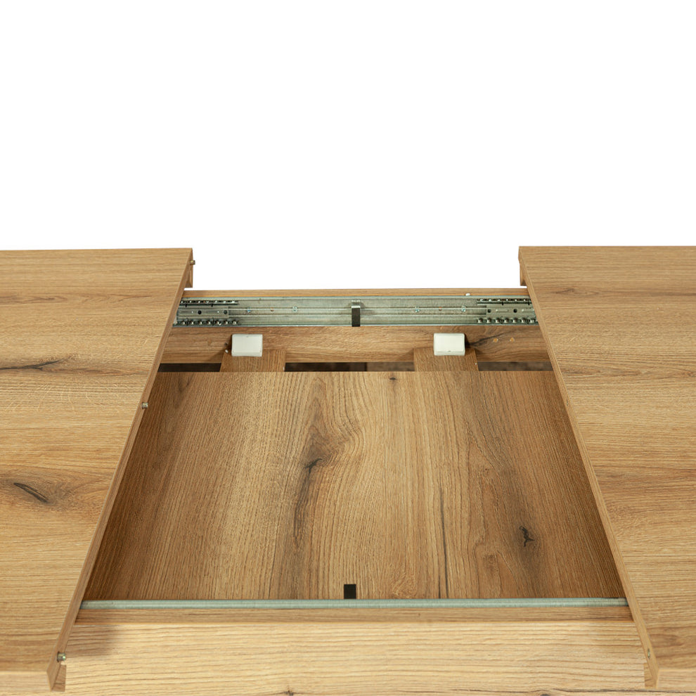 Set masa extensibila Novo cu 4 Scaune Julie, Natur, 120/160 x 76 x 78 cm