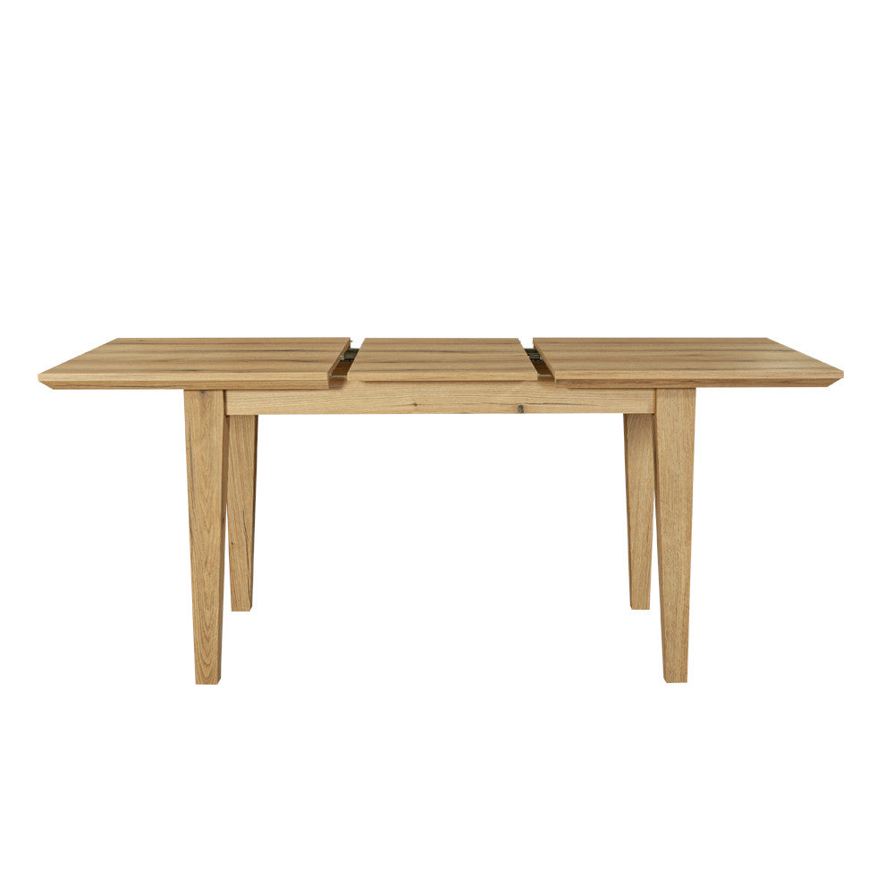 Set masa extensibila Novo cu 4 Scaune Jones, Natur, 140/180 x 76 x 78 cm