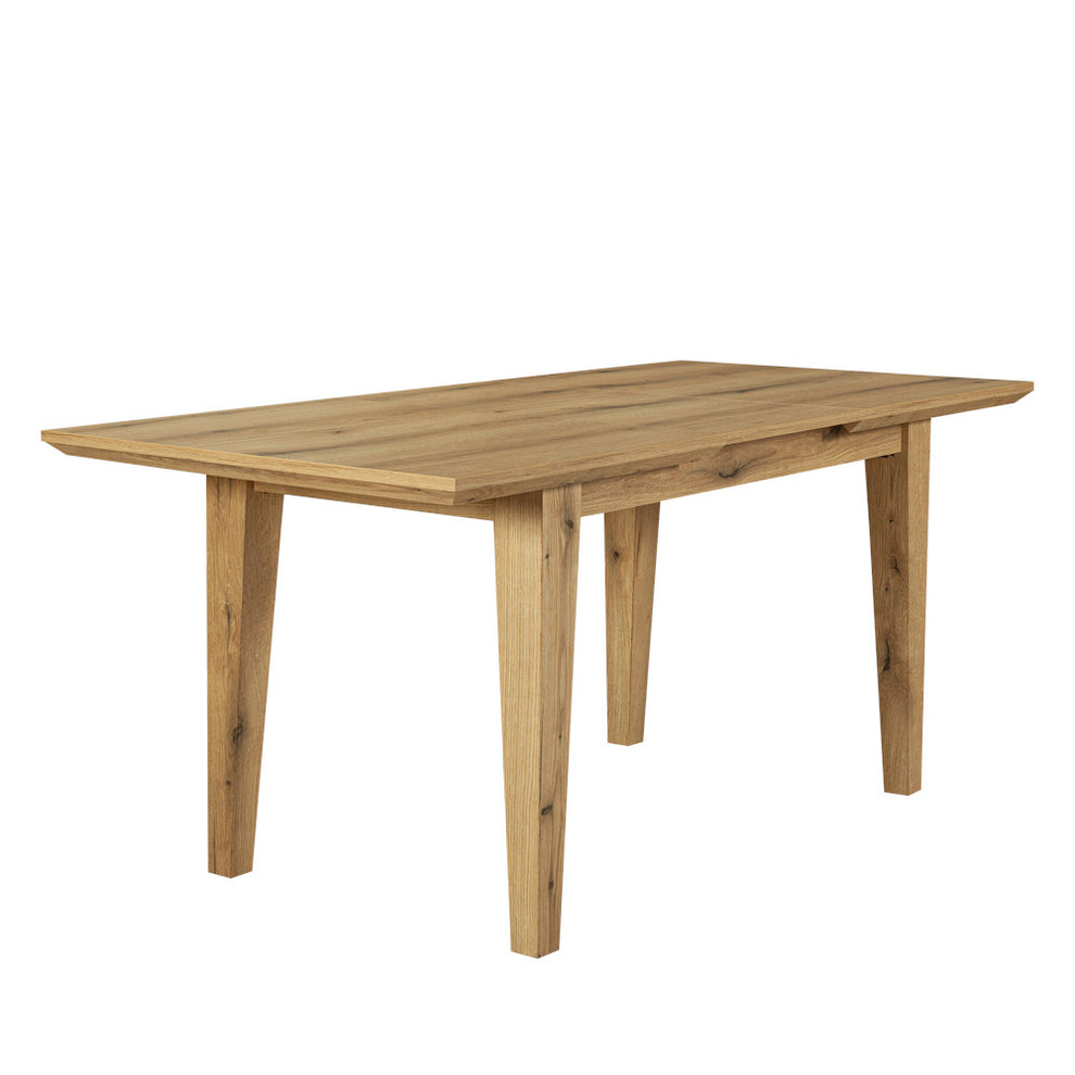 Set masa extensibila Novo cu 4 Scaune Jones, Natur, 140/180 x 76 x 78 cm