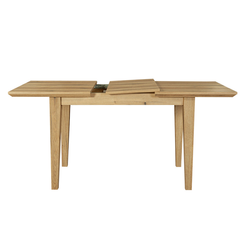Set masa extensibila Novo cu 4 Scaune Jones, Natur, 120/160 x 76 x 78 cm