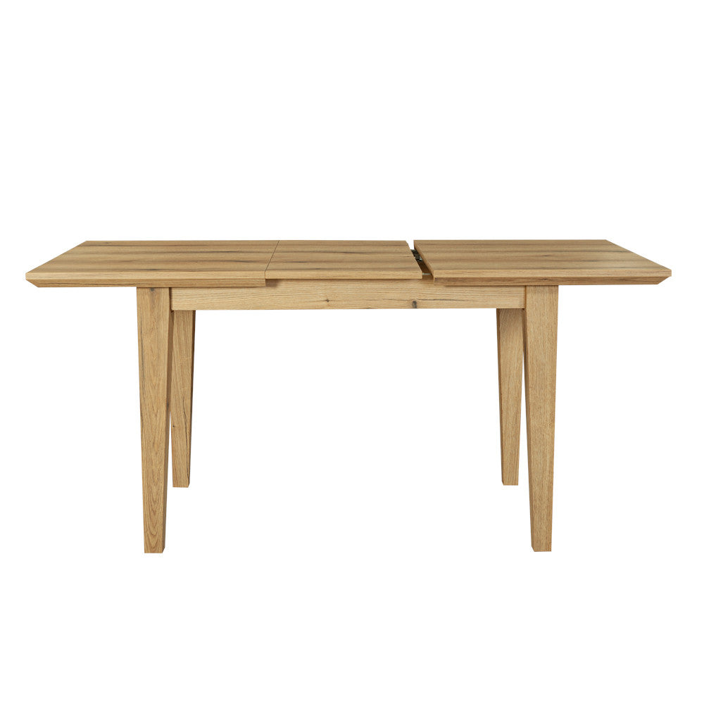 Set masa extensibila Novo cu 4 Scaune Jones, Natur, 120/160 x 76 x 78 cm