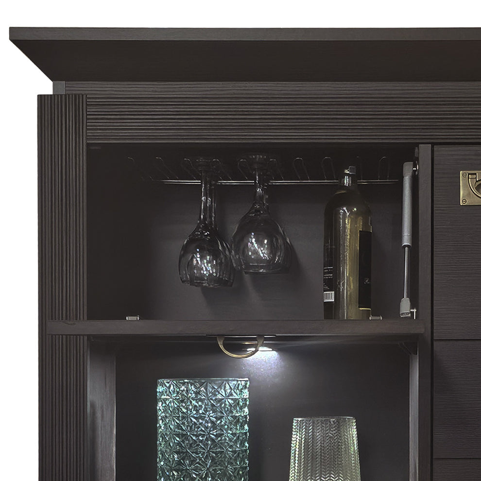 Comoda Bar Living Saigon Cantori Cu 2 Usi Si 1 Sertar, 118 Cm