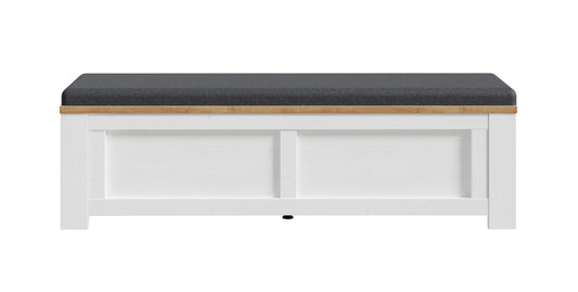 Bancheta Cu Sezut Tapitat Blanche, 135 Cm