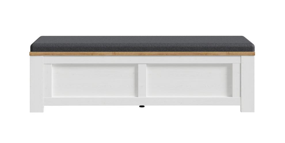 Bancheta Cu Sezut Tapitat Blanche, 135 Cm
