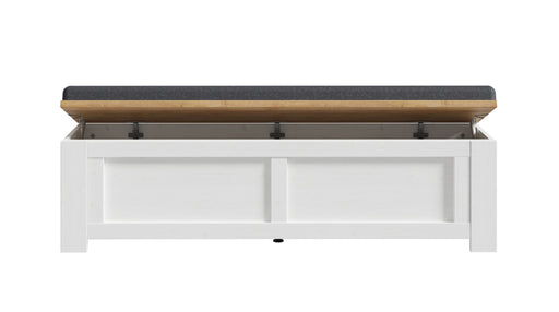 Bancheta Cu Sezut Tapitat Blanche, 135 Cm