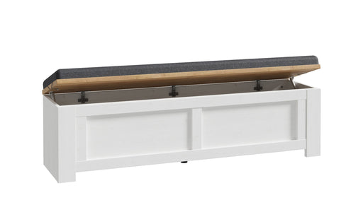 Bancheta Cu Sezut Tapitat Blanche, 135 Cm