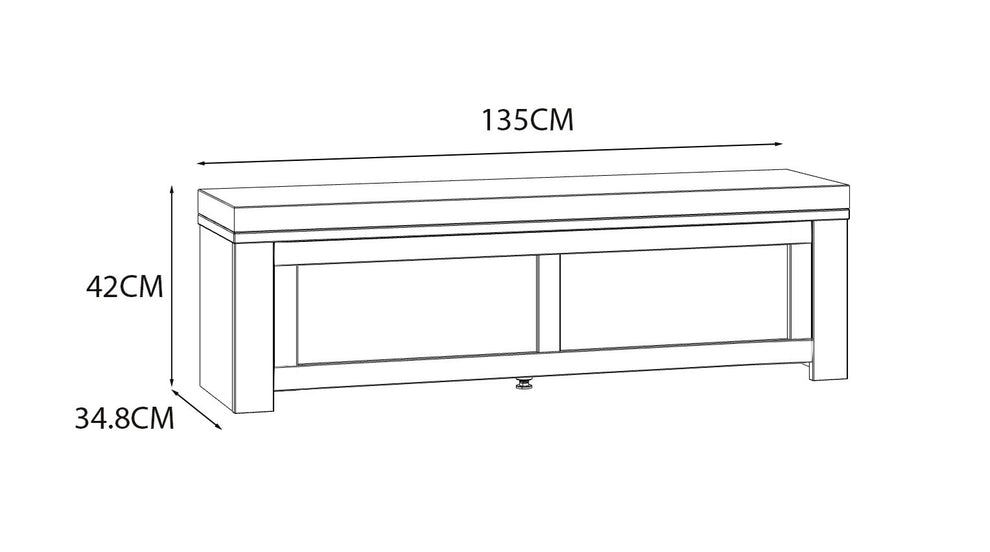 Bancheta Cu Sezut Tapitat Blanche, 135 Cm