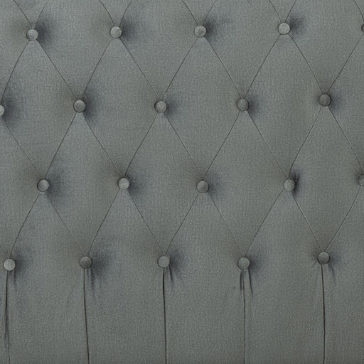Pat Tapitat Paris, Gri, Dimensiune Saltea 160 x 200 Cm, Cu Somiera Rabatabila