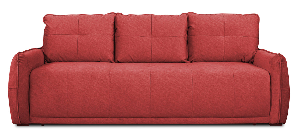Canapea Extensibila Jojo, Lada Depozitare, Rosu, 222 Cm