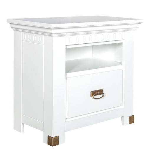 Set Dormitor Saint Tropez, Pat Cu Dimensiune Saltea 160 X 200, Dulap De 180 Cm, 2 Noptiere, Vopsit Alb