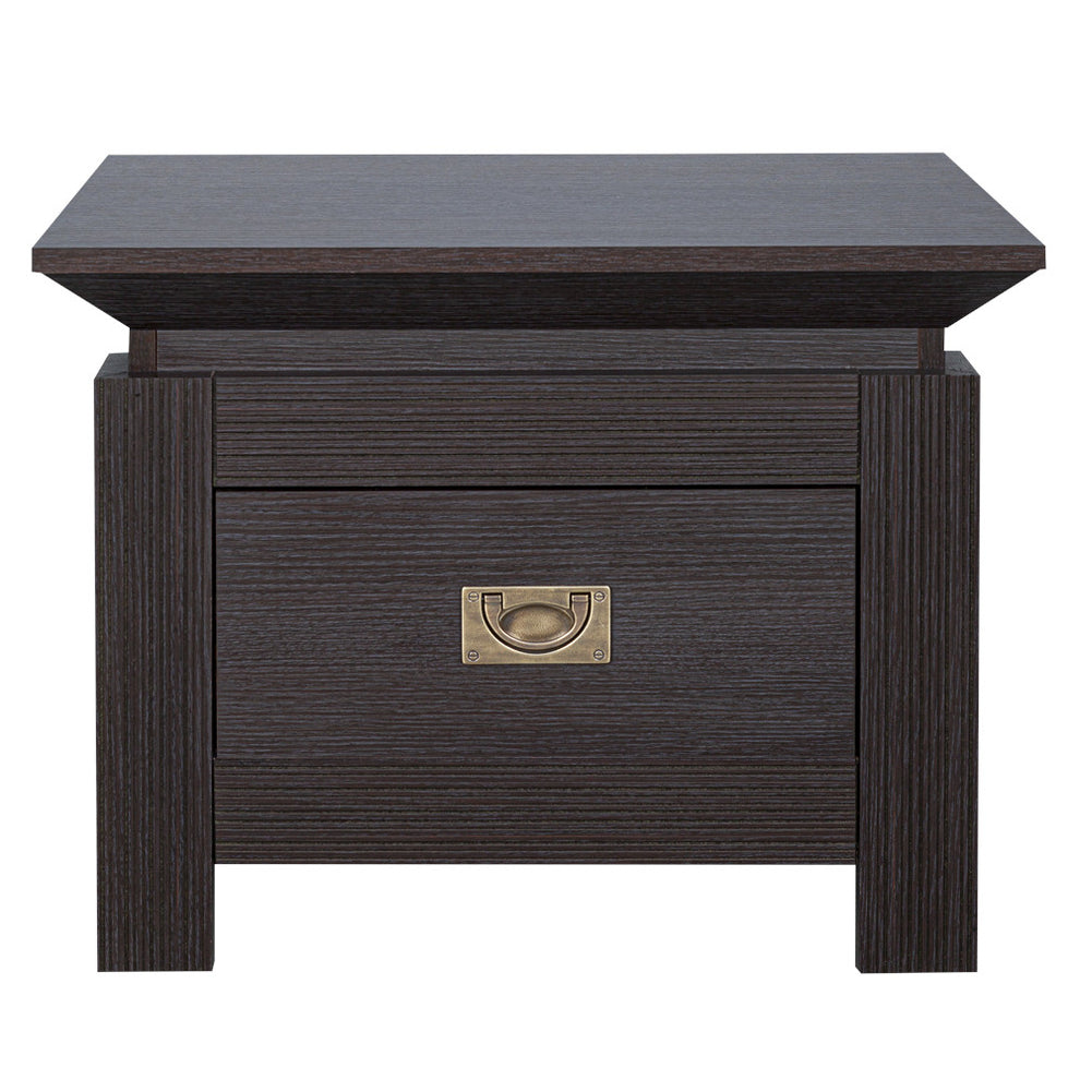 Set Dormitor Saigon Cantori, Pat Cu Dimensiune Saltea 140 X 200, Dulap De 210 Cm, 2 Noptiere