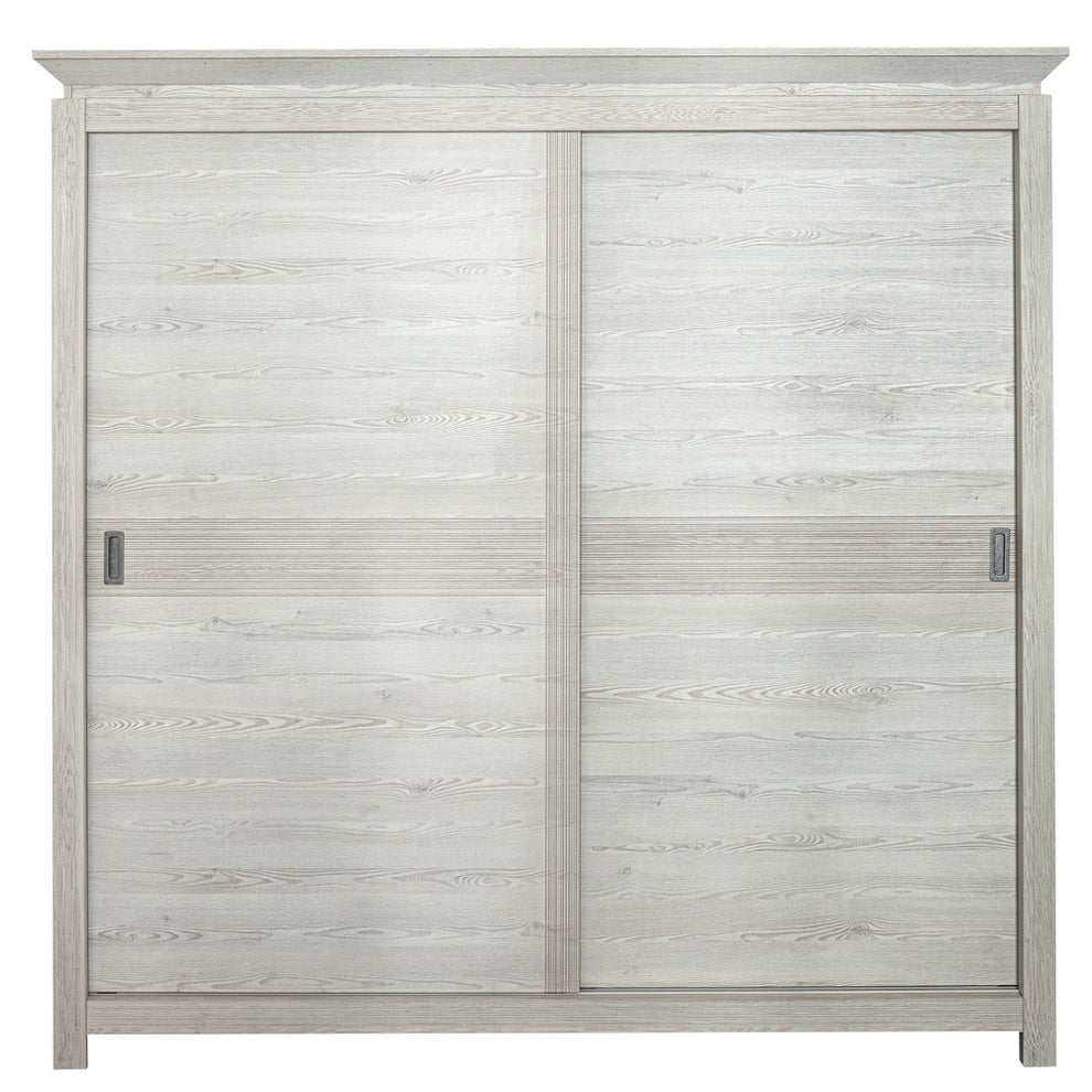 Set Dormitor Casablanca Loft, Pat Cu Dimensiune Saltea 140 X 200, Dulap De 210 Cm, 2 Noptiere