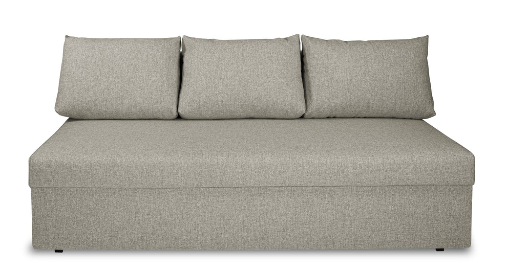 Canapea Extensibila Vario, Cu Lada Depozitare, 3 Locuri, Gri Etna, 80 x 191 x 98 Cm