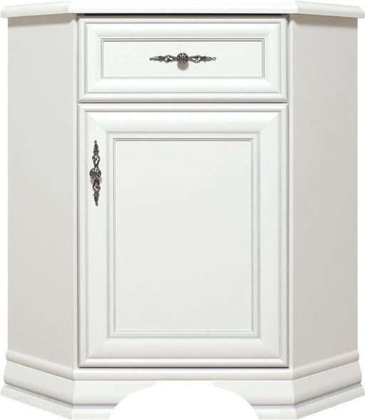 Comoda 1 usa Si 1Sertar Kenza, Alb, 54.5 Cm