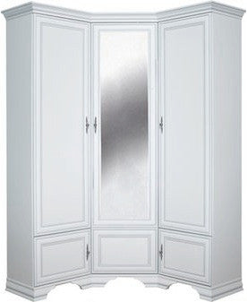 Dulap De Colt Cu 5 Usi Kenza Alb, 136.5 Cm
