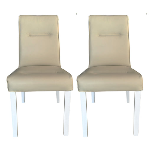 Set 2 Scaune Fiona, Crem, 46.5 x 64 x 91 Cm