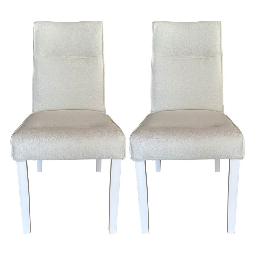 Set 2 Scaune Fiona, Alb, 46.5 x 64 x 91 Cm